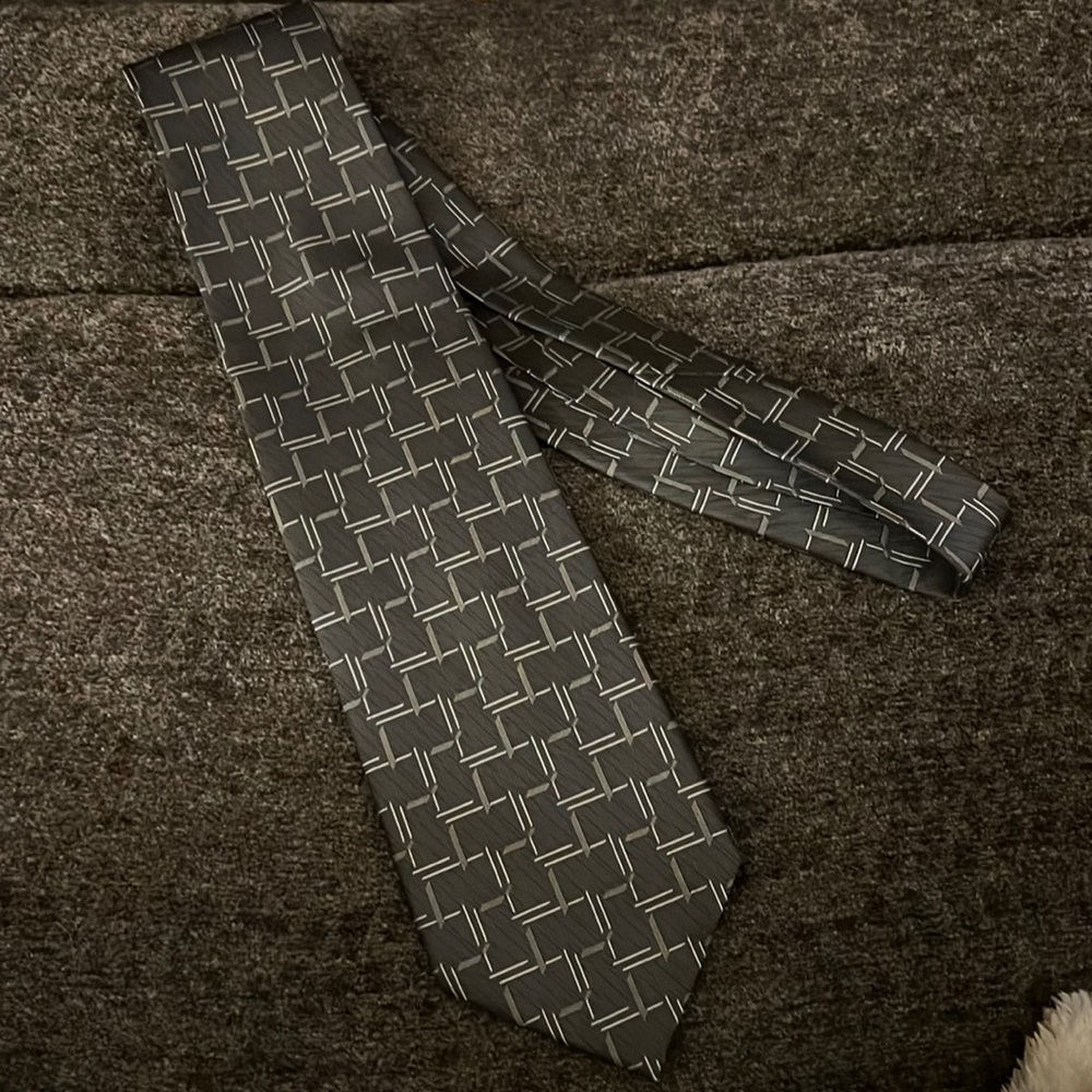 Gray Hugo Boss Neck Tie